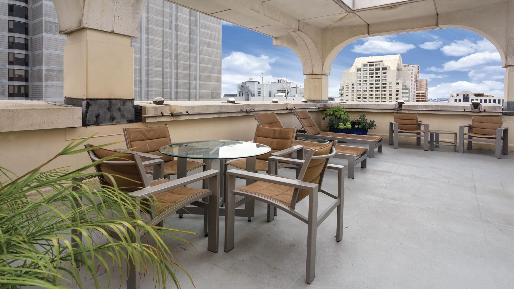 The Donatello Hotel San Francisco rooftop bar