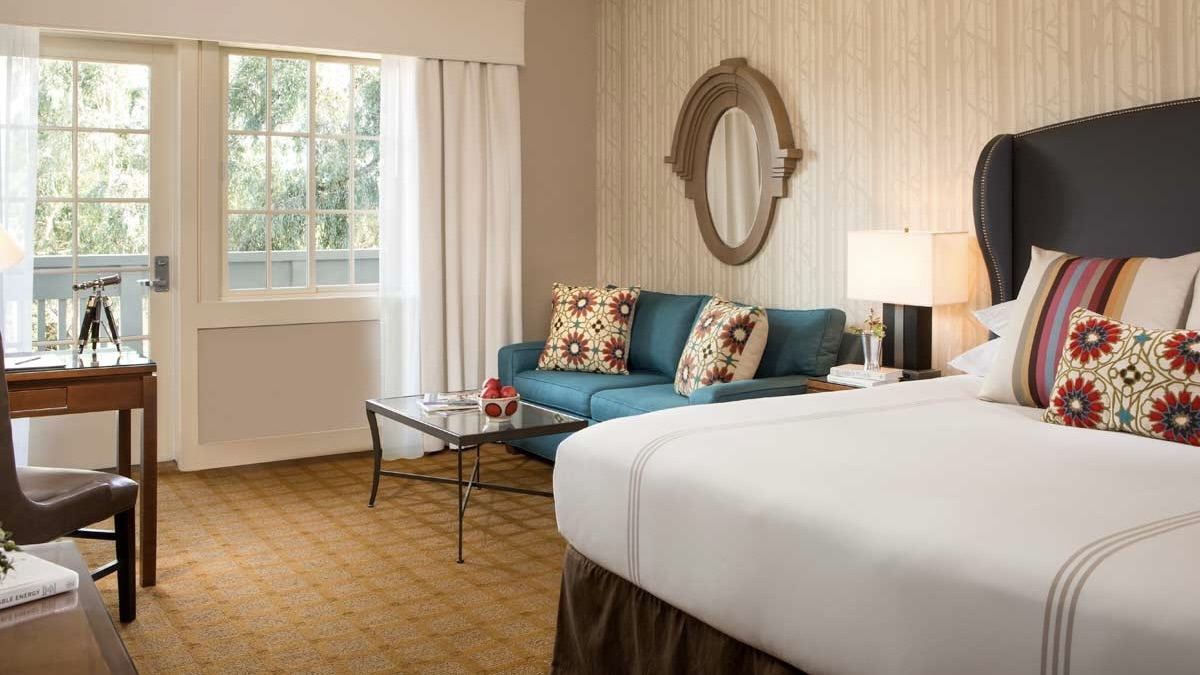 River Terrace Inn bedroom at one of the most romantic inns in Napa